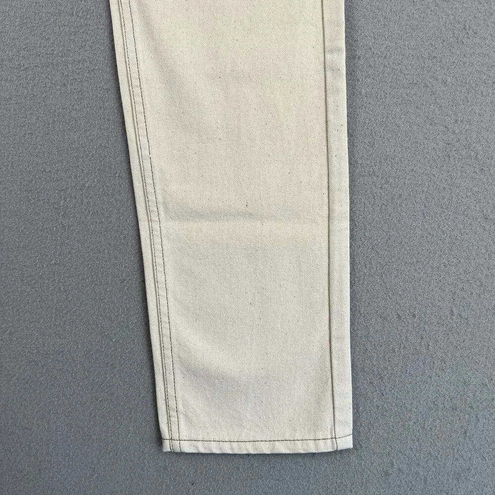 NWT Saturdays NYC Charlie Skinny Slim Natural Beige Mid Rise Denim Jeans 29x32‎